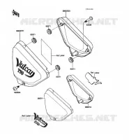 CACHE LAT&Eacute;RAL pour Kawasaki VN750