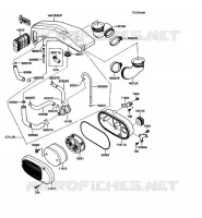 FILTRE A AIR pour Kawasaki VN750