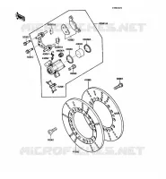 FREIN AVANT pour Kawasaki VN750