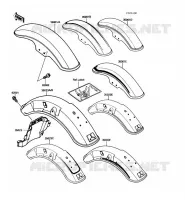 GARDE BOUE pour Kawasaki VN750