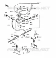 MAITRE CYLINDRE AV pour Kawasaki VN750