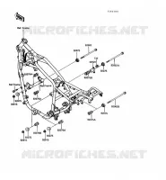 PIECE DE CADRE (COUVERTURE) pour Kawasaki VN750