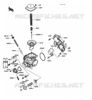 PI&Egrave;CES DE CARBURATEUR pour Kawasaki VN750