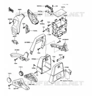 SUPPORT BATTERIE pour Kawasaki VN750