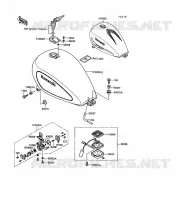 RESERVOIR CARBURANT pour Kawasaki VN750 TWIN