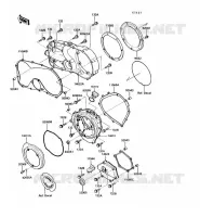 COUVERCLES MOTEUR pour Kawasaki VN750