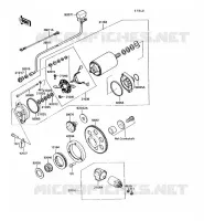 D&Eacute;MARREUR pour Kawasaki VN750