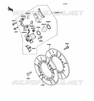 FREIN AVANT pour Kawasaki VN750