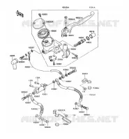 MAITRE CYLINDRE AV pour Kawasaki VN750