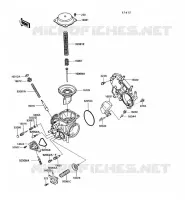 PI&Egrave;CES DE CARBURATEUR pour Kawasaki VN750
