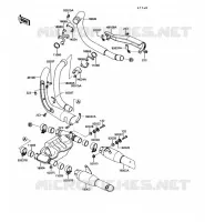 &Eacute;CHAPPEMENT pour Kawasaki VN750