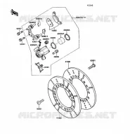 FREIN AVANT pour Kawasaki VN750