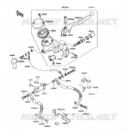 MAITRE CYLINDRE AV pour Kawasaki VN750