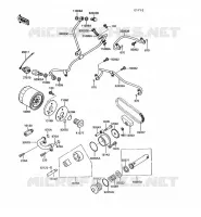 POMPE A HUILE pour Kawasaki VN750