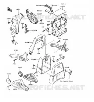 SUPPORT BATTERIE pour Kawasaki VN750