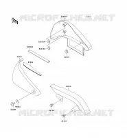 CACHE LAT&Eacute;RAL/GARDE CHAINE pour Kawasaki VN800