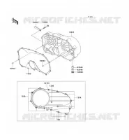 CARTER MOTEUR DROIT(S) pour Kawasaki VN800