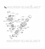 CYLINDRE/PISTON pour Kawasaki VN800