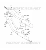 &Eacute;CHAPPEMENT pour Kawasaki VN800