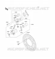 FREIN AVANT pour Kawasaki VN800
