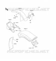 GARDE BOUE pour Kawasaki VN800