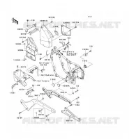 PIECE DE CADRE (COUVERTURE) pour Kawasaki VN800