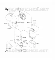 SYSTEME D'EVAPORATION CARBURANT(CA) pour Kawasaki VN800