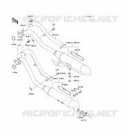 &Eacute;CHAPPEMENT pour Kawasaki VN800