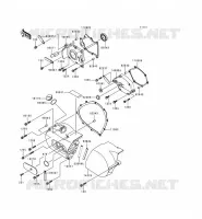 CARTER MOTEUR GAUCHE pour Kawasaki VN800