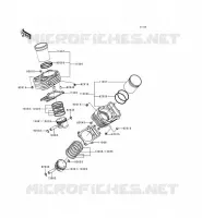 CYLINDRE/PISTON pour Kawasaki VN800