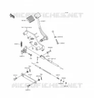 PEDALE DE FREIN/TORQUE LINK pour Kawasaki VN800