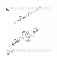 ROUE AVANT pour Kawasaki VN800