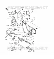 SUPPORT BATTERIE pour Kawasaki VN800
