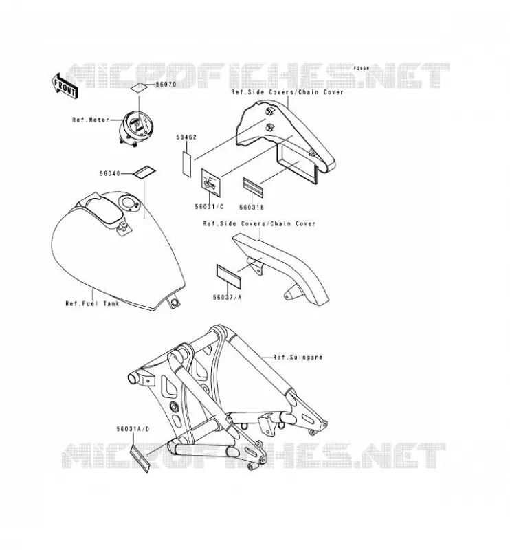 LABEL Kawasaki MOTOS 800 1997 VN800  VN800-A3