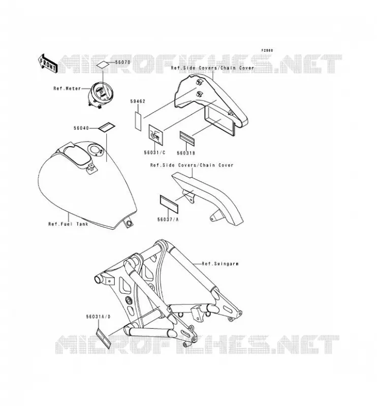 LABEL Kawasaki MOTOS 800 1998 VN800  VN800-A4