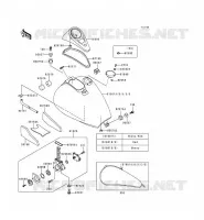 RESERVOIR CARBURANT pour Kawasaki VN800