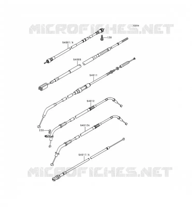 CABLES Kawasaki MOTOS 800 1998 VN800  VN800-A4