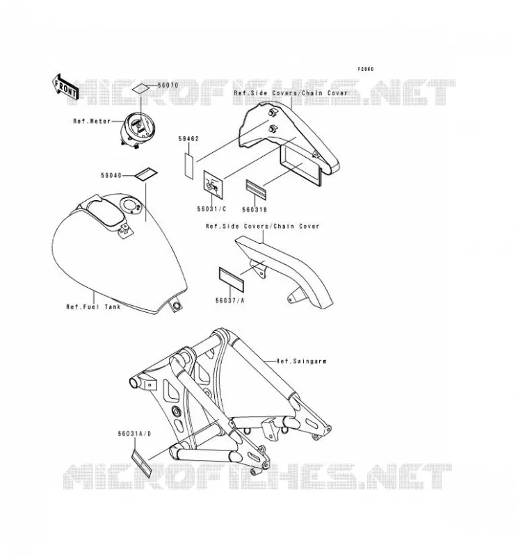 LABEL Kawasaki MOTOS 800 1999 VN800  VN800-A5