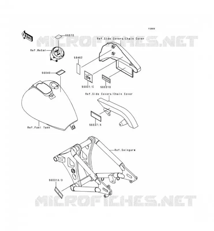 LABEL Kawasaki MOTOS 800 1999 VN800  VN800-A5