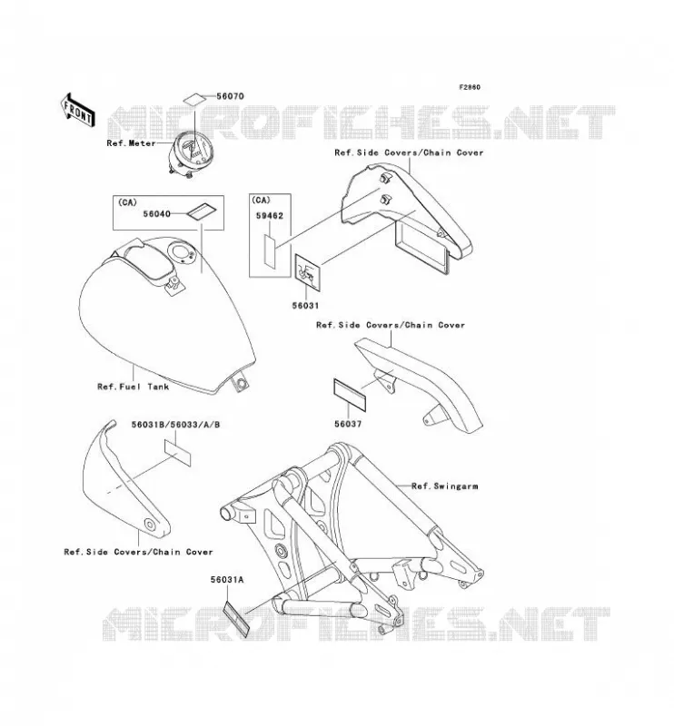 LABEL Kawasaki MOTOS 800 2003 VN800  VN800-A9
