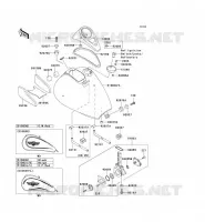 RESERVOIR CARBURANT pour Kawasaki VN800 CLASSIC