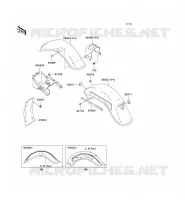 GARDE BOUE pour Kawasaki VN800 CLASSIC