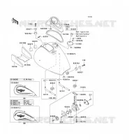 RESERVOIR CARBURANT pour Kawasaki VN800 CLASSIC