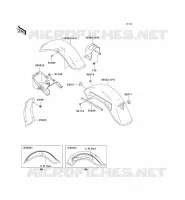 GARDE BOUE pour Kawasaki VN800 CLASSIC