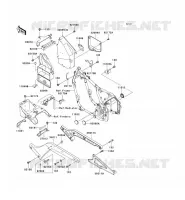 PIECE DE CADRE (COUVERTURE) pour Kawasaki VN800 CLASSIC
