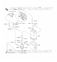SYSTEME D'EVAPORATION CARBURANT(CA) pour Kawasaki VN800 CLASSIC