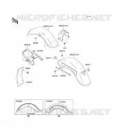 GARDE BOUE pour Kawasaki VN800 CLASSIC