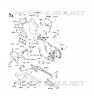 PIECE DE CADRE (COUVERTURE) pour Kawasaki VN800 CLASSIC
