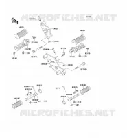 REPOSE PIED pour Kawasaki VN800 CLASSIC