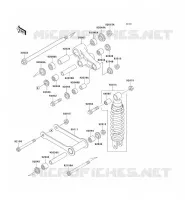 SUSPENSION/AMORTISSEUR pour Kawasaki VN800 CLASSIC